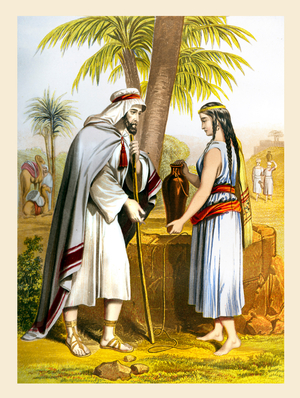 Rebekah and Abraham 's servant - Bible