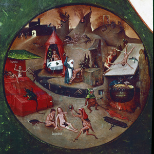 Table of the Seven Deadly Sins, 1485 (Oil on panel)