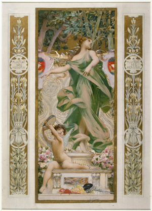 Sketch for the Festival Staircase at Paris City Hall: The Dance, ca. 1888 -1898 (oil)