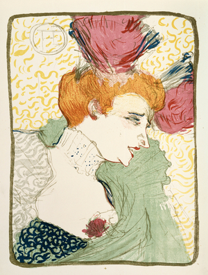 Mademoiselle Lender, 1895 (colour litho)