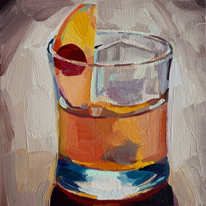 cocktail 4, 2019 (oil on board)