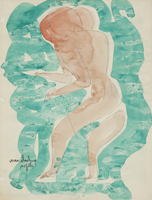 Man Stealing Softly, n.d. (pre-1966) (drawing)