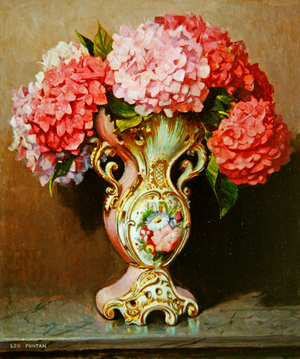 Hydrangeas (oil on board)