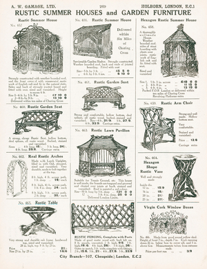 Page from Gamage's General Catalogue (96th edition), c.1927 (litho)