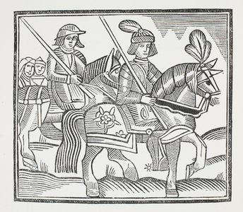 The History of the Life and Death of that Noble Knight Sir Bevis of Southampton, illustration from 'Chap-books of the Eighteenth Century' by John Ashton, pub. 1882 (litho)