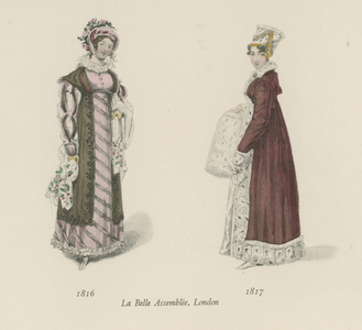 La Belle Assemblee, London (colour litho)