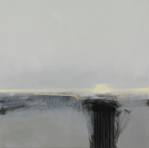 Edge, 2017 (mixed media on canvas)