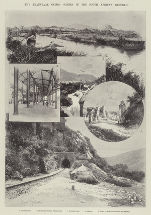 The Transvaal Crisis, Scenes in the South African Republic (litho)
