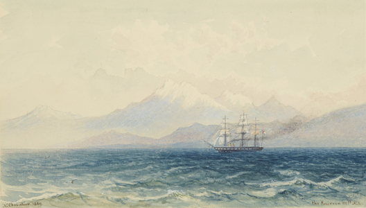 The Kaikoura Mountains, 1869 (w/c on paper)
