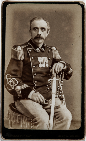 Italian army officer, Italy, 1870-80 (photo)
