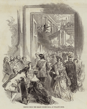 Sketch from the Grand Polish Ball, at Willis's Boom (engraving)