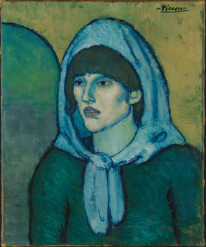 Portrait of Germaine, Barcelona, 1902 (oil on canvas)