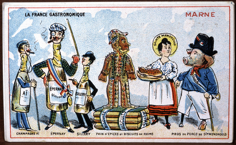 The culinary specialities of the Marne, c.1910 (illustration)