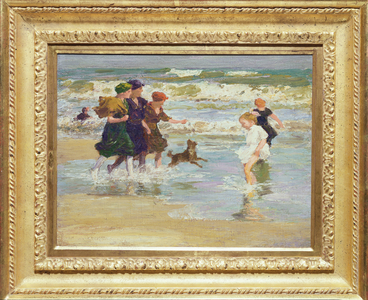 Splashing (oil on panel)