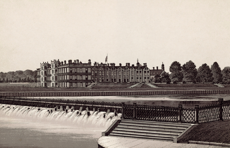 Welbeck Abbey, South and East Fronts (litho)