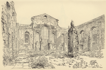 Christ Church Newgate Street (litho)
