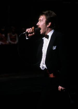 Oslo 15 January 1983. The Spellemann Prize 1982 is awarded. Here is vocalist Frode Rønli in the Stavanger …, 1983 (photo)