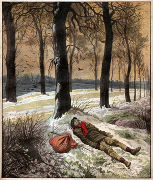 Death of a tramp, 1914 (print)
