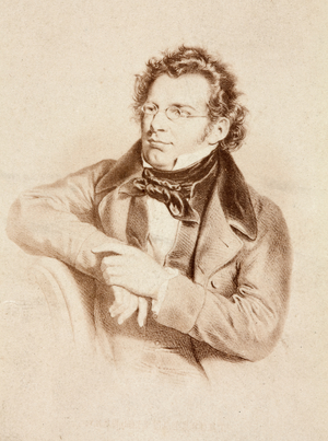 Portrait of Franz Schubert, c.1860s (print)