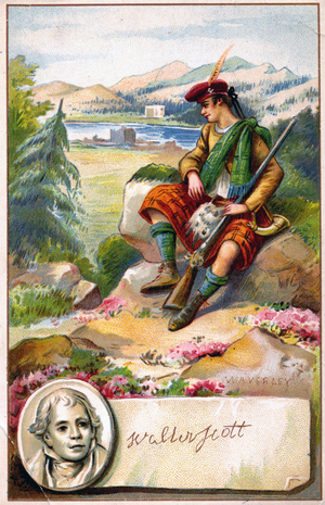 Literature. Waverley, historical novel by the scottish writer Walter Scott. Imagery, France, c.1900.