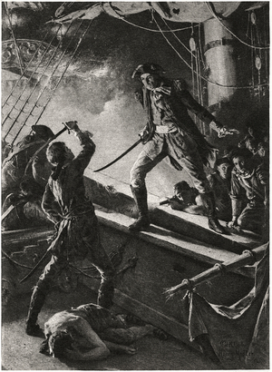 'I Have Not Yet Begun To Fight - John Paul Jones', 23 September 1779, 1913 (engraving)