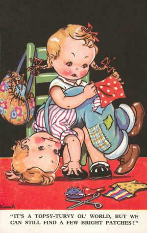 Topsy Turvy (colour litho)