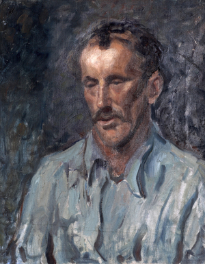 A St Ives Fisherman (oil on canvas)