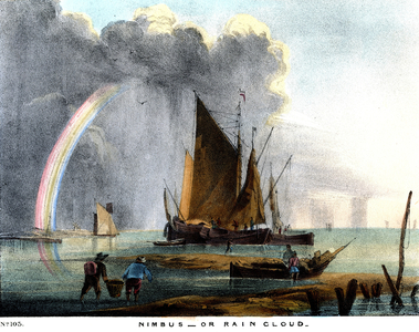 Nimbus clouds which bring rain. Print, 1845.