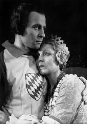 Joachim Gottschalk and Hilde Koerber in 'Agnes Bernauer', 1938 (b/w photo)