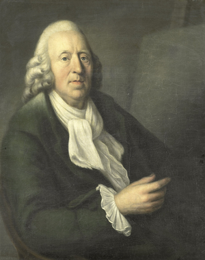 Self Portrait at approximately 60 , 1755 (oil on canvas)