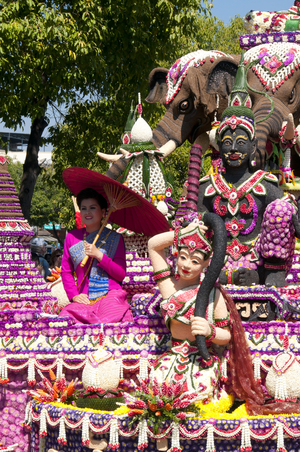 Thailand: Festival beauty, Chiang Mai Flower Festival Parade, Chiang Mai, northern Thailand