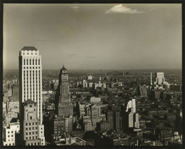 View northeast towards Hell Gate Bridge, New York, USA, c.1920-38 (gelatin silver photo)