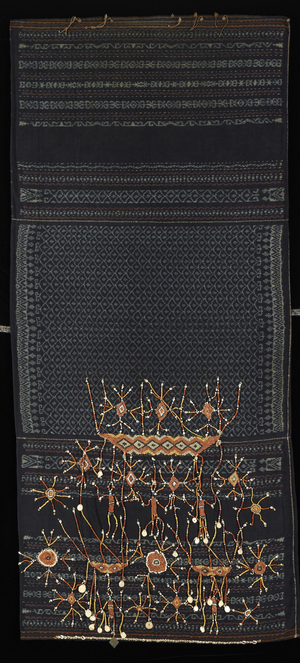 Ceremonial skirt (lawo butu) (cotton, glass beads, shell & metal)