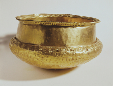 Gold vessel, imported into Denmark