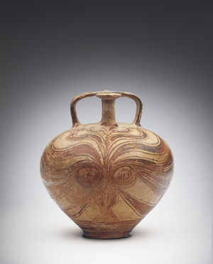 Stirrup jug with octopus decoration, -1200 (Terracotta)