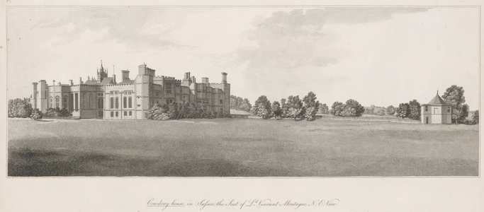 N.E. view of Cowdray House, Sussex