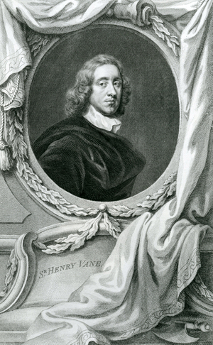 Portrait of Sir Henry Vane, illustration from 'Heads of Illustrious Persons of Great Britain', pub. by Knapton, London 1742 (engraving)