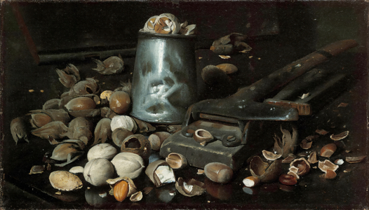 Still Life with Tin Can and Nuts, c.1886 (oil on canvas)