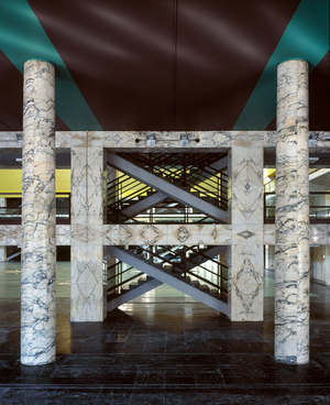 Contemporary architecture : Vestibule Hall of the Receptions - Detail - EUR - Palace of the Congresses, Rome, 1928-1939