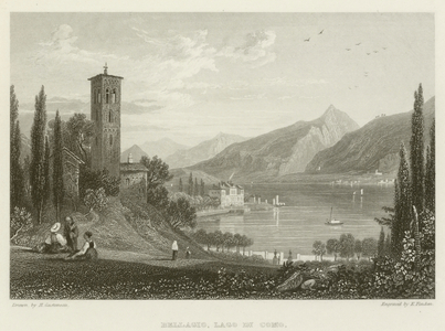 Bellagio, Lago di Como (engraving)
