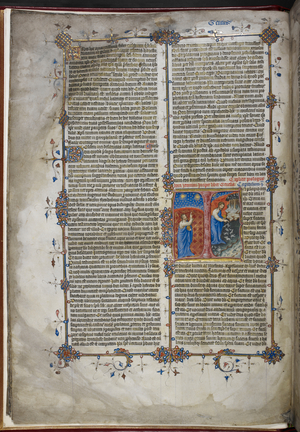 Historiated initial 'I'(n) of Creation