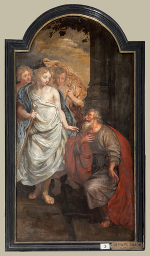 Parish church (Sint-Walburgakerk). Painting, triptich. Simon De Pape (?). Redemption of the Chritian slaves to the Turk.