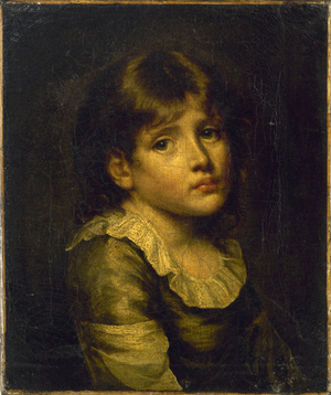 Portrait of a child, formerly presumed Louis XVII (oil on canvas)