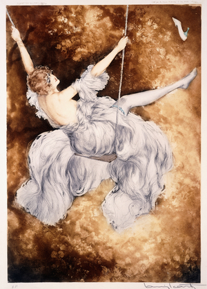 The Swing,  (etching and aquatint, printed in colours)