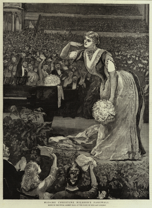 Madame Christine Nilsson's Farewell (engraving)