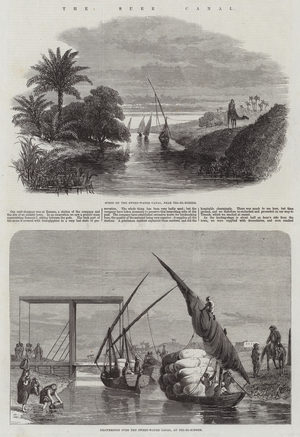 The Suez Canal (engraving)