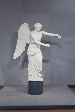The Brescia Winged Victory, roman art replica, depicting the capuan Aphrodite (plaster)