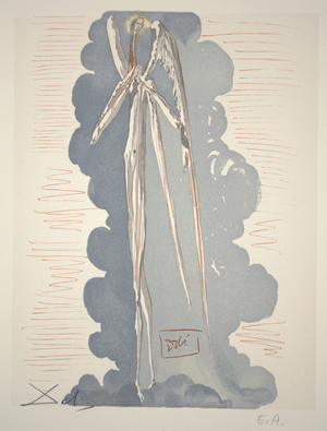 Canto 89 - The Angel of the Seventh Sphere, c.1960 (woodcut)