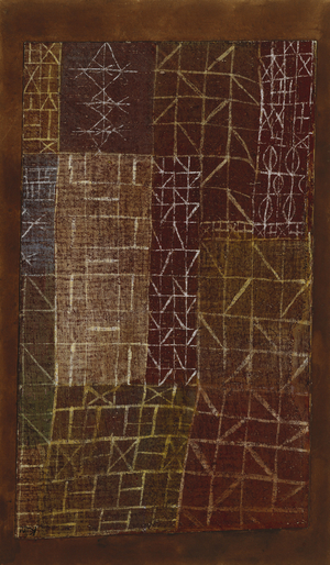 Curtain; Vorhang, 1924 (gouache and watercolour on chalk-primed linen laid down on board)