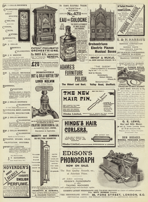 Page of Advertisements (engraving)